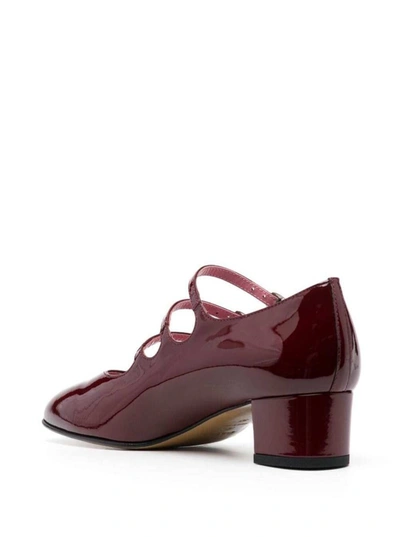 Carel Paris Kina 45mm Square-toe Pumps In Bordeaux