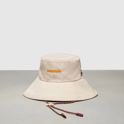 Coach Topia Loop Embroidered Bucket Hat In Cloud Multi