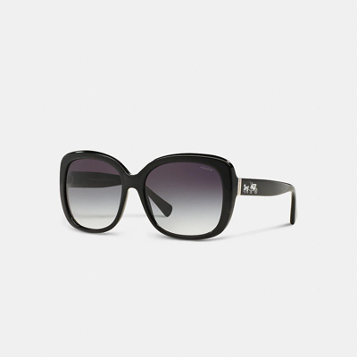 Coach Horse And Carriage Square Sunglasses In Black