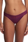 Natori Bliss Perfection Soft & Stretchy V-kini Panty Underwear In Deep Plum