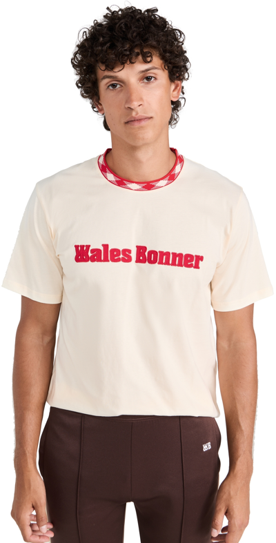 Wales Bonner Neutral Original Organic-cotton T-shirt In Ivory