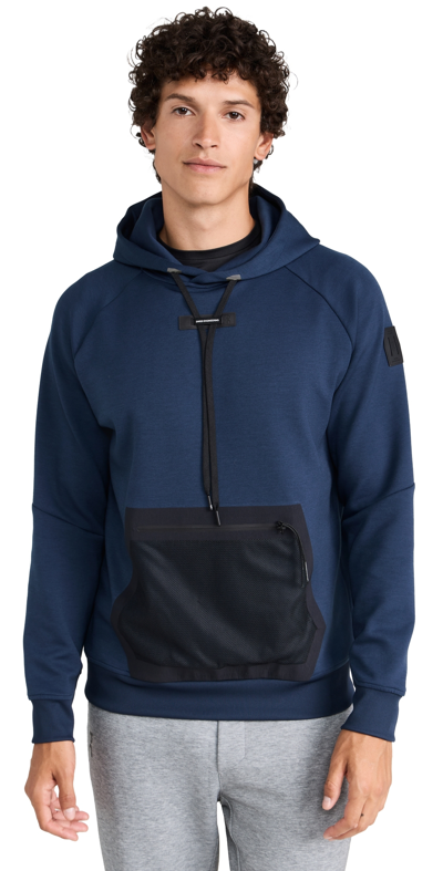 On Hoodie In Marine Blue