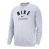 Nike Men's Lacrosse Crew-neck Sweatshirt In White