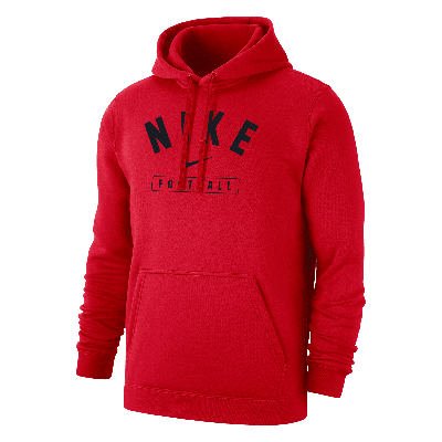Nike Men's Football Pullover Hoodie In Red
