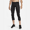 Nike Men's  Pro Dri-fit 3/4-length Fitness Tights In Black