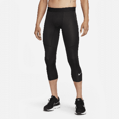 Nike Men's  Pro Dri-fit 3/4-length Fitness Tights In Black