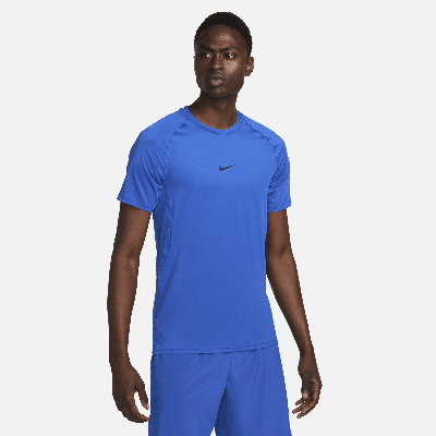 Nike Men's  Pro Dri-fit Slim Short-sleeve Top In Blue