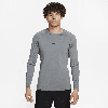 Nike Men's  Pro Dri-fit Slim Long-sleeve Fitness Top In Grey