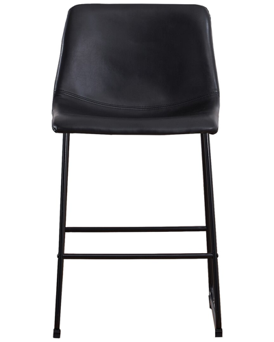 Unikome Set Of Two 26in Barstools In Black