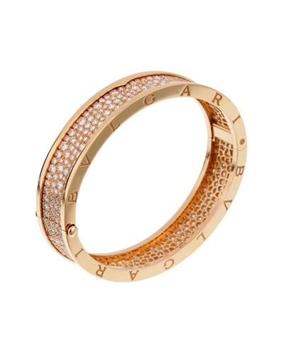 HERITAGE BULGARI BULGARI 18K ROSE GOLD 9.52 CT. TW. DIAMOND B.ZERO1 BRACELET (AUTHENTIC PRE- OWNED)