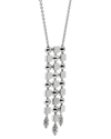 Heritage Bulgari Bulgari 18k 0.20 Ct. Tw. Diamond Lucea Drop Pendant Necklace (authentic Pre- Owned)