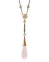 CARTIER CARTIER 18K ROSE GOLD 17.94 CT. TW. DIAMOND & PINK QUARTZ MONICA BELLUCCI  NECKLACE (AUTHENTIC PRE-O