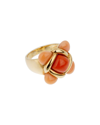 Heritage Van Cleef & Arpels Van Cleef & Arpels 18k Coral Ring (authentic )