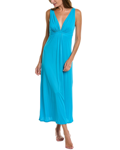 Natori Aphrodite Gown Dress In Blue