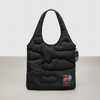 Coach Topia Loop Quilted Cloud Tote In Black