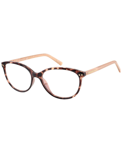 Kate Spade Olive Oval Readers In Brown