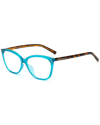 Kate Spade Milena 55mm Blue Light Blocking Reading Glasses In Green