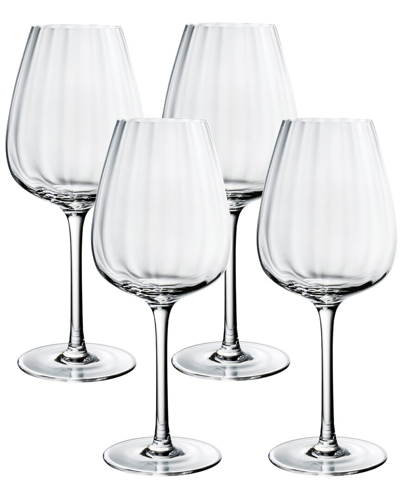 Villeroy & Boch Rose Garden White Wine Glass, Set Of 4 In Clear