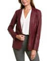Lafayette 148 Lyndon Leather Blazer