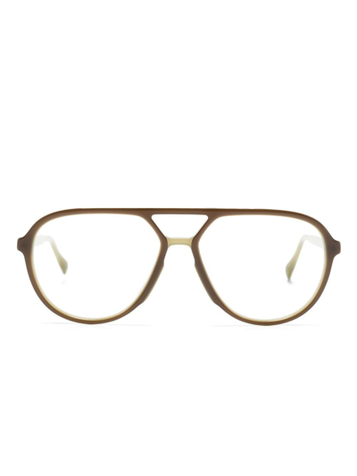 Mykita Round-frame Glasses In Brown