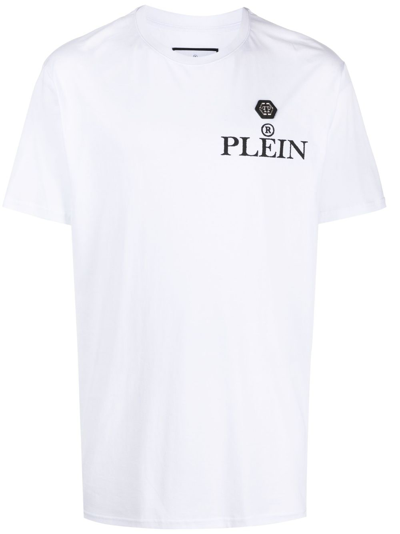 Philipp Plein Ss Iconic Plein Round-neck T-shirt In White