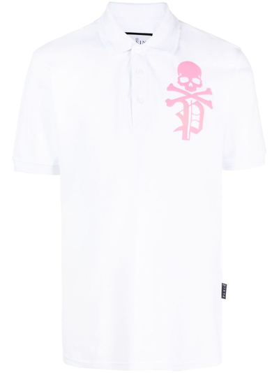 Philipp Plein Polo Shirt Men In White
