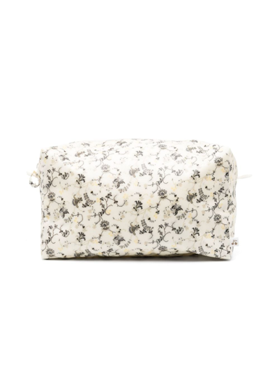Bonpoint Floral-print Cotton Bag In Neutrals