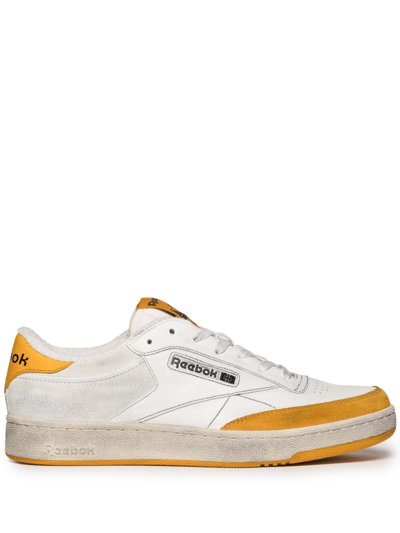 Reebok Special Items Club C Vintage Leather Sneakers In White