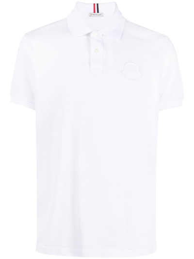 Moncler Logo-patch Polo Shirt In 001