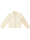 Heron Preston Logo-patch Cotton Jacket In White
