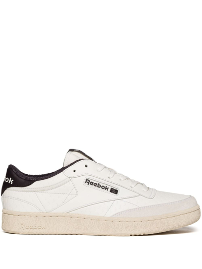 Reebok Special Items Club C Embossed Leather Sneakers In White