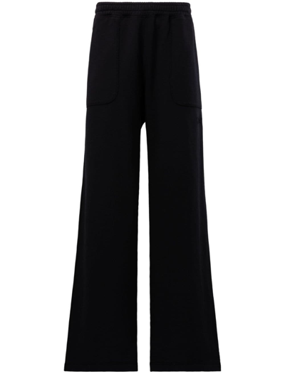 Reebok Special Items Wide-leg Cotton Track Pants In Black