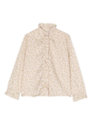Bonpoint Cherry-motif Cotton Shirt In Neutrals