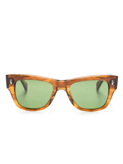 Garrett Leight Square-frame Transparent-design Sunglasses In Multi