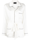 10 CORSO COMO CIRCLE-MOTIF BELTED-WAIST SHIRT