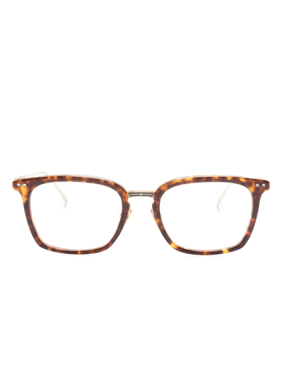 Leisure Society Arroyo Tortoiseshell-effect Glasses In Brown