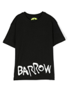 Barrow Teddy Bear-print Cotton T-shirt In Black