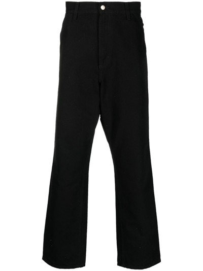 Carhartt Single Knee Organic Cotton Trousers In Black
