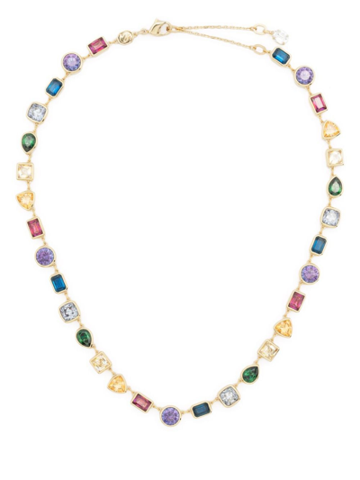 Swarovski Stilla Mixed-crystals Necklace In Gold