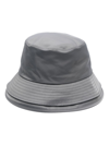 SACAI DOUBLE-LAYERED BRIM BUCKET HAT