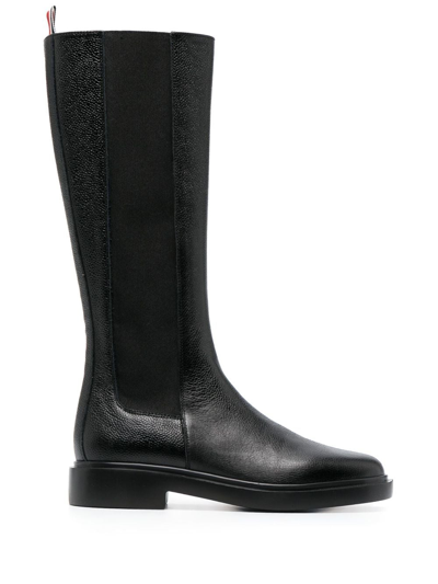 Thom Browne Black Knee-high Chelsea Boots