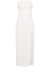 NICHOLAS ALIBA STRAPLESS MIDI DRESS