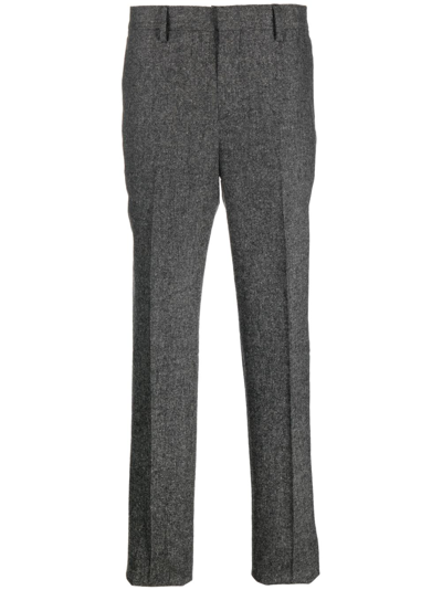 Moschino Slim-fit Tailored Trousers In Grey