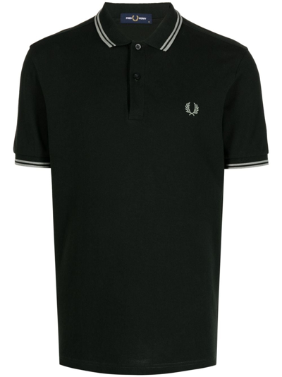 FRED PERRY CONTRAST-TRIM COTTON POLO SHIRT