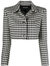 dressing gownRTO CAVALLI CROPPED GINGHAM-CHECK JACKET