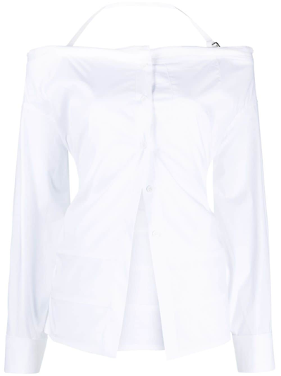 JACQUEMUS LA CHEMISE PEPLO BLOUSE