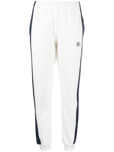 Sporty And Rich X Lacoste Logo-patch Track Pants In Beige