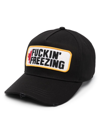 Dsquared2 Logo-patch Cotton Baseball Cap In Black