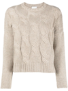 ALLUDE CABLE-KNIT CASHMERE JUMPER