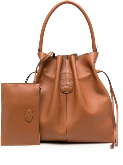 Tod's Di Bag Bucket Bag In Kenia Scuro